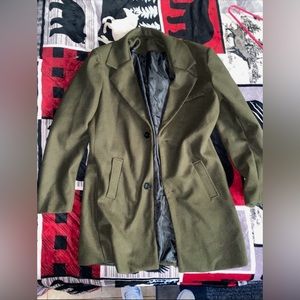 Men’s Olive Green Pea Coat